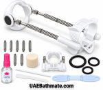 Pro Penis Extender with adjustable traction rods and included accessories