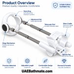 Pro Penis Extender product overview showing adjustable rods and support components
